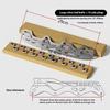 Stainless Steel Ice Skating Blade Set Inline Figure Skate Blades Replacement for Skate Shoes Sizes 220/253/290MM