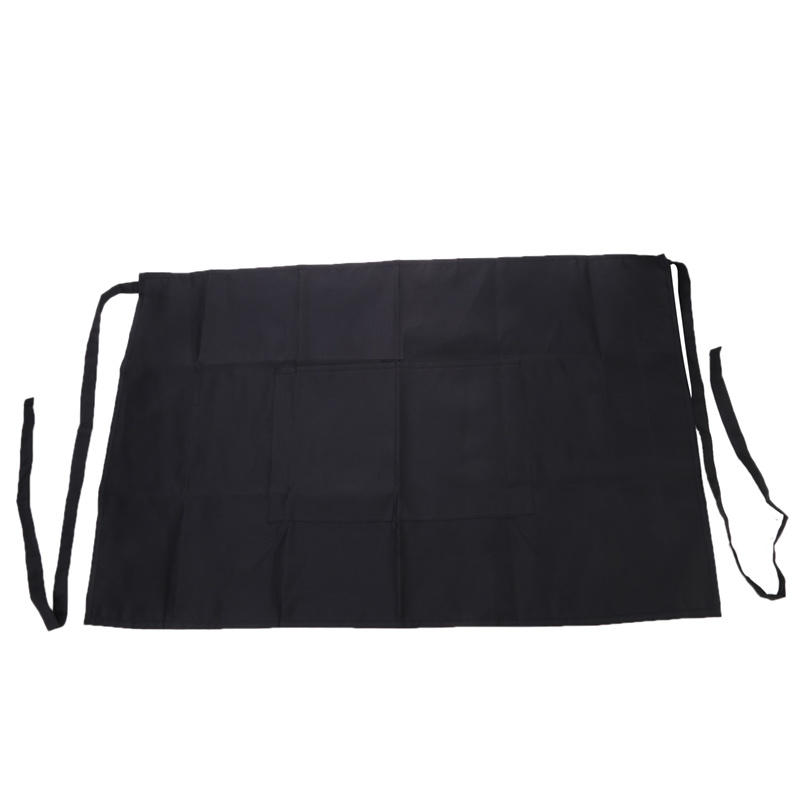 

Waterproof Anti Fouling Half Apron For Hotel Catering Kitchen Work And Waiter Daily Use 2-Pocket чёрный
