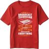Breathable Male Summer Tshirt Black Being A Broadcast Technician Is Easy Its Like Riding A Bike Except The Bike Is On Fire