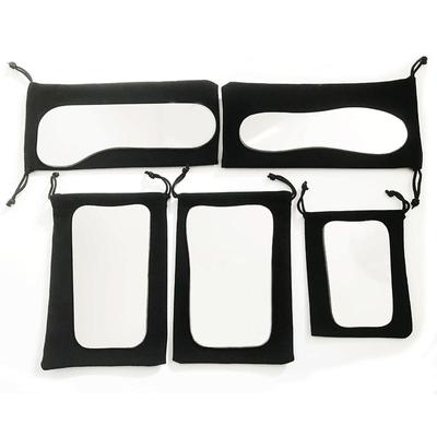 Dental Double Sided Mirrors With Cloth Velvet Bag Orthodontic Dental Photography Reflector Glass Intra Oral Mirror