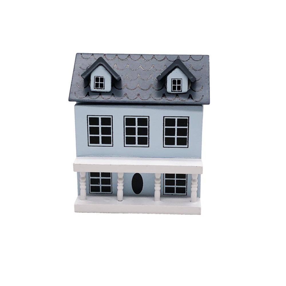 1:12 Dollhouse Dolls Miniature House Mini Villa Miniature Doll House Model  Miniature Accessories
