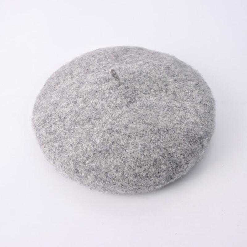 Детская теплая шерстяная беретка S (52-53cm)