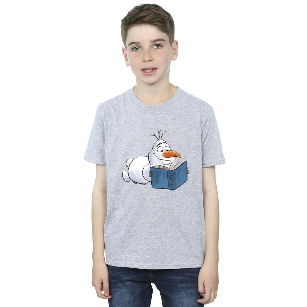 Disney Boys Frozen Olaf Reading T-Shirt