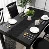 Black Lace Table Runner - 14x118 Inch Black Lace Tablecloth Elegant Vintage Table Runner for Gothic Boho Wedding Decor, Romantic Party Anniversary