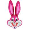Pink Rabbit Foil Balloon - Grabo, 44X72 Cm