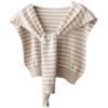 Women's Summer Striped Shawl Cardigan: Lightweight Neck Protection Scarf & Wrap for Air-Conditioned Offices