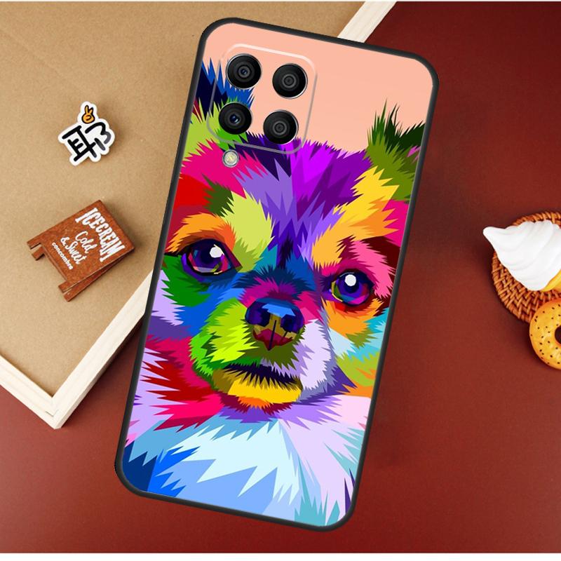 

Chihuahua Face Floral Dog Case For Samsung Galaxy M55 M35 M15 M56 M36 M16 M06 M31 M13 M33 M53 M12 M32 M52 M14 M34 M54 Samsung M31