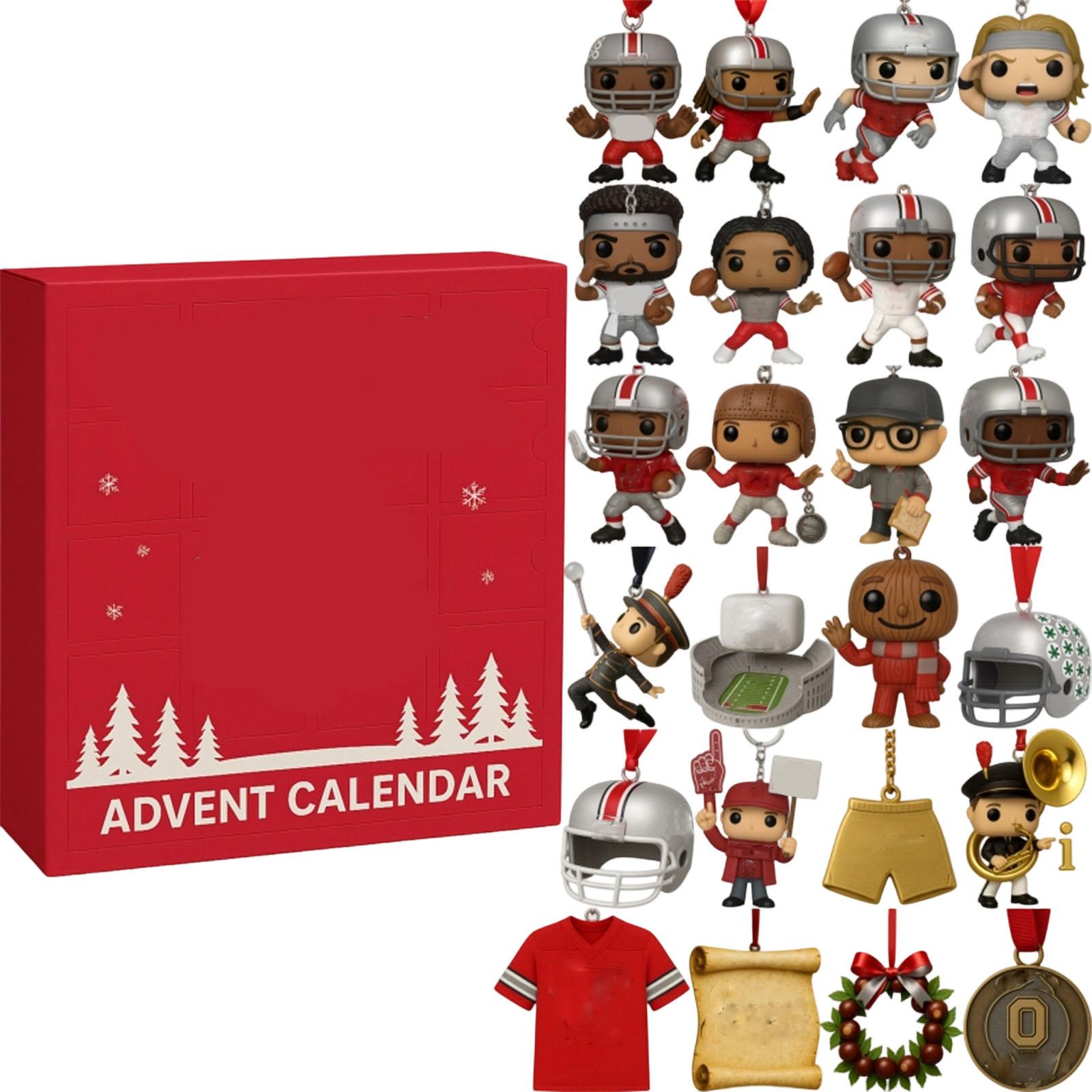 

1 шт. 2D Рождественский подарок Календарь прибытия Фестиваля Украшение Рождественской елки Акриловая подвеска One Size