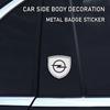1Pcs 3D Metal Auto Door Shield Emblem Car Body Badge Sticker Styling For Opel Astra H G Corsa Insignia Astra Antara Meriva Zafira Interior