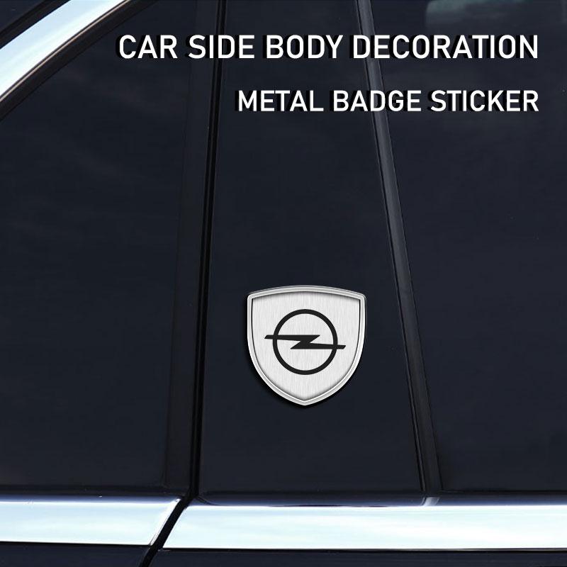 1Pcs 3D Metal Auto Door Shield Emblem Car Body Badge Sticker Styling For Opel Astra H G Corsa Insignia Astra Antara Meriva Zafira Interior