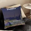 World Famous Tourist Cities Cushion Cover Inches Farmhouse Decor Home Throw Pillow Covers For Couch Decorations