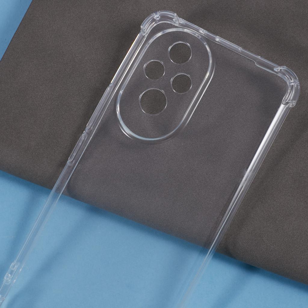 Für Honor 200 5G Klare Hülle Sturzschutz Weiche TPU Handyhülle mit Lanyard