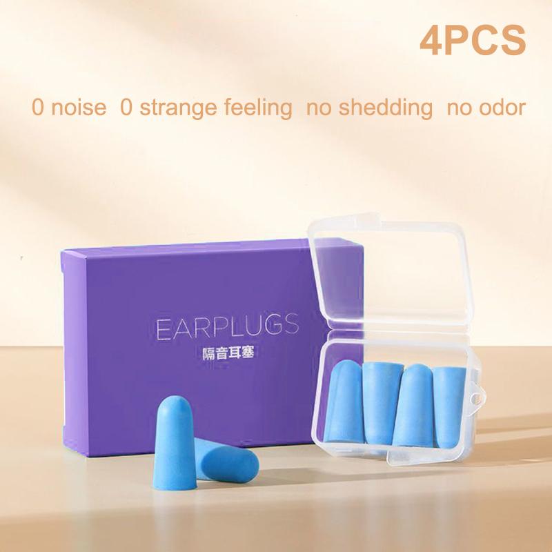 4/10Pcs Soft Slow-Rebound Earplugs for Noise Reduction and Sound Insulation Ideal for Sleeping and Hearing Protection