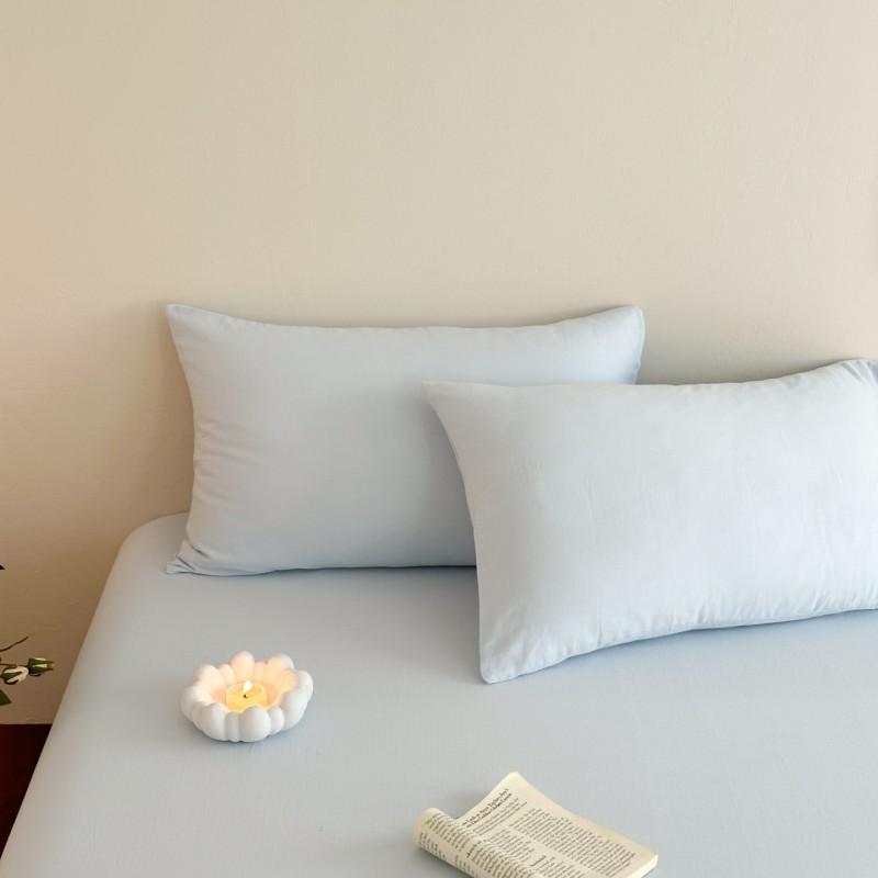 Cotton Pillowcase Set 48x74cm Anti-Oil Stain Washable Bedding Couples Modern Minimalist Home Use