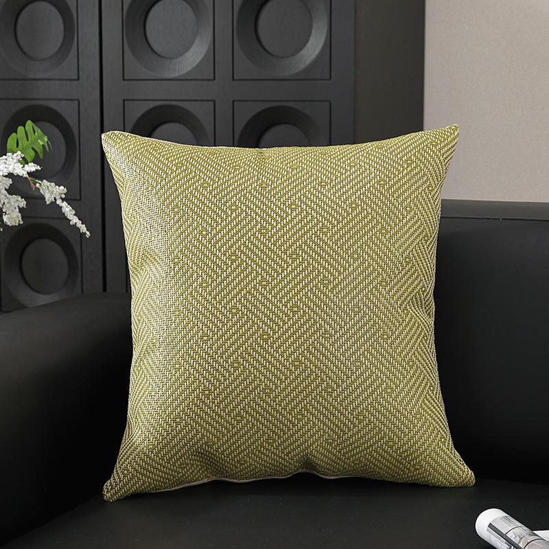 2026 Summer Rattan Mat Cushion & Cooling Pillow Cover - New Chinese Style (Pillow Insert Not Included) for Bedside, Sofa, Office Use.