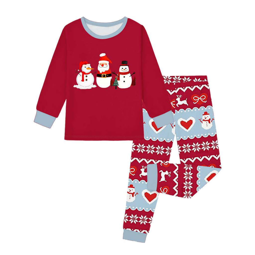 Dětský módní oblek Sukně Kulatý výstřih Top s dlouhým rukávem Kalhoty