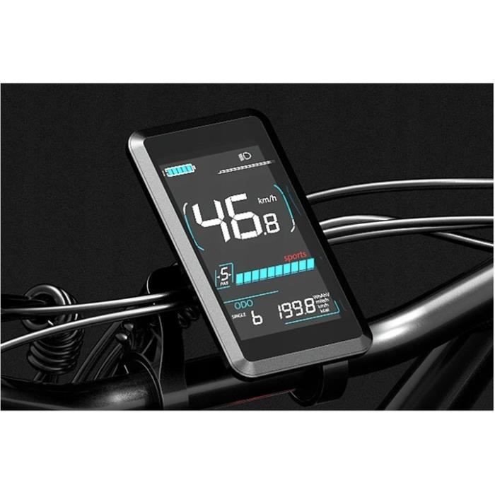 Vélo Électrique - LANKELEISI - X-Black Kinght - 2000W - 48V 45Ah - 48km/h - 280km