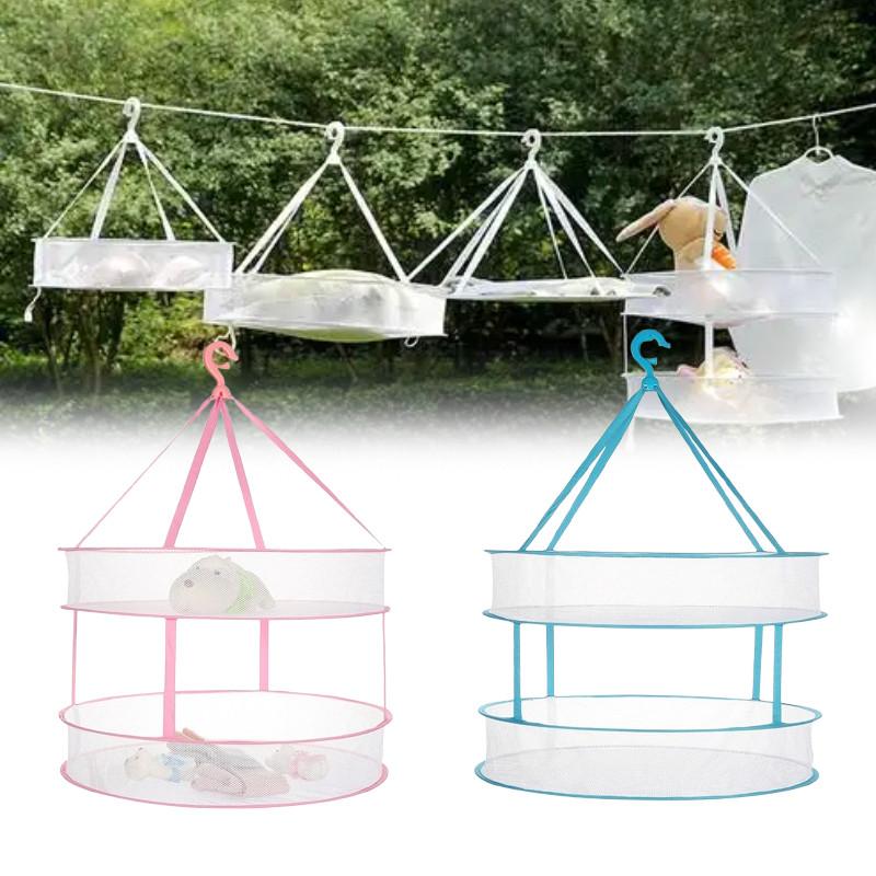 Laundry Drying Basket With Foldable Design For Home And Apartment Use