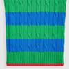 Polo Ralph Lauren SS24 Striped Slim Fit Cable Knit Short Sleeve Sweater Women sweater Academy-Green WMPOSWENC020893-999