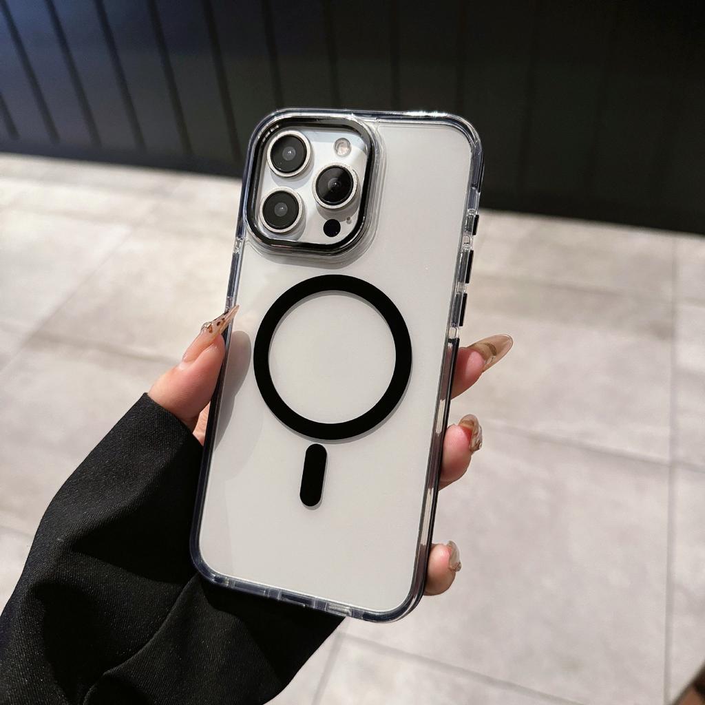 Applicable To Apple 17promax Acrylic Magnetic Phone Case IPhone 16 Comes with Lens Anti Fall Protection Case
