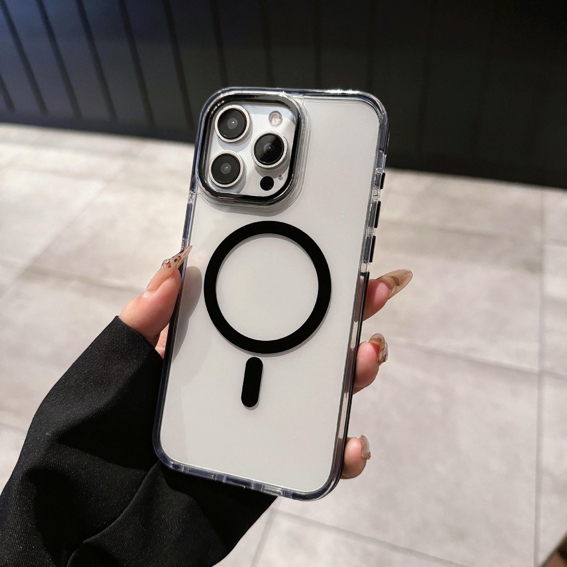 

Applicable To Apple 17promax Acrylic Magnetic Phone Case IPhone 16 Comes with Lens Anti Fall Protection Case iPhone17