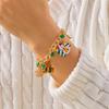 Trendy Handmade Christmas Metal Chain Bracelet for Women Exquisite Santa Claus Snowflake Elk Snowman Bracelet Friendship Jewelry