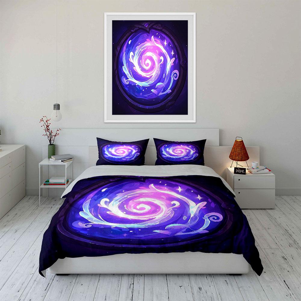 Fantasy Galaxy Art Decoration Set Soft Comfortable Duvet Cover Bedding Set Included 1*Duvet Cover & 2*Pillowcases, Gift