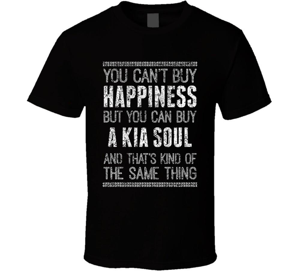 

You Can t Buy Happiness Kia Soul Car Lover Worn Look T Shirt XL