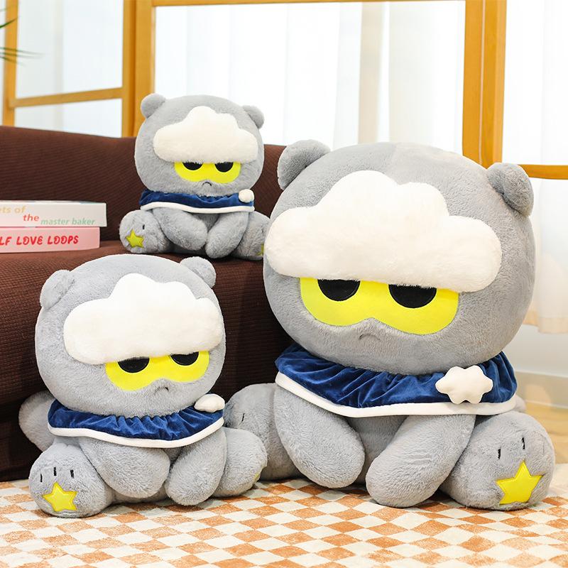 New Creative GD Quan Zhilong Little Gray Cat Cute Cloud Cat Plush Toy Large Throw Pillow Rag Doll Girl Birthday