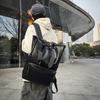 PU Backpack Men's Laptop Backpack Student Travel Commuter Bag