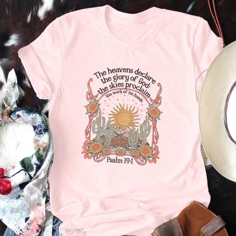 

Psalm 191 Jesus Faith TShirts Women Vintage Boho Bible Verse Tshirt Christian Inspirational Tee Shirt FeUnisex Religious Tops 4XL