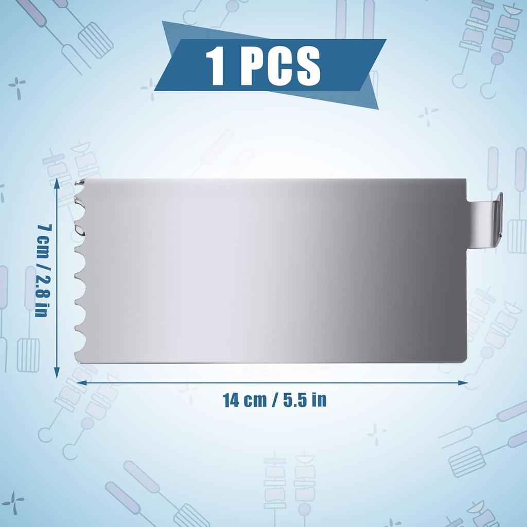 Grill Food Screen, Stainless Steel Rear Grease Gate/Guard Food Fighter Screen Block Flat Grill Accessories for Blackstone Griddle to Prevent Food