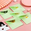 6PCS Folded Decoration Letter Paper Ins Cartoon Greeting Card  Birthday Greeting Card