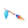 10Pcs Fishing Spinner Swimbaits Set for Saltwater and Saltwater Sequins Lures Set Spoon Steel Treble Hook Spinner Baits