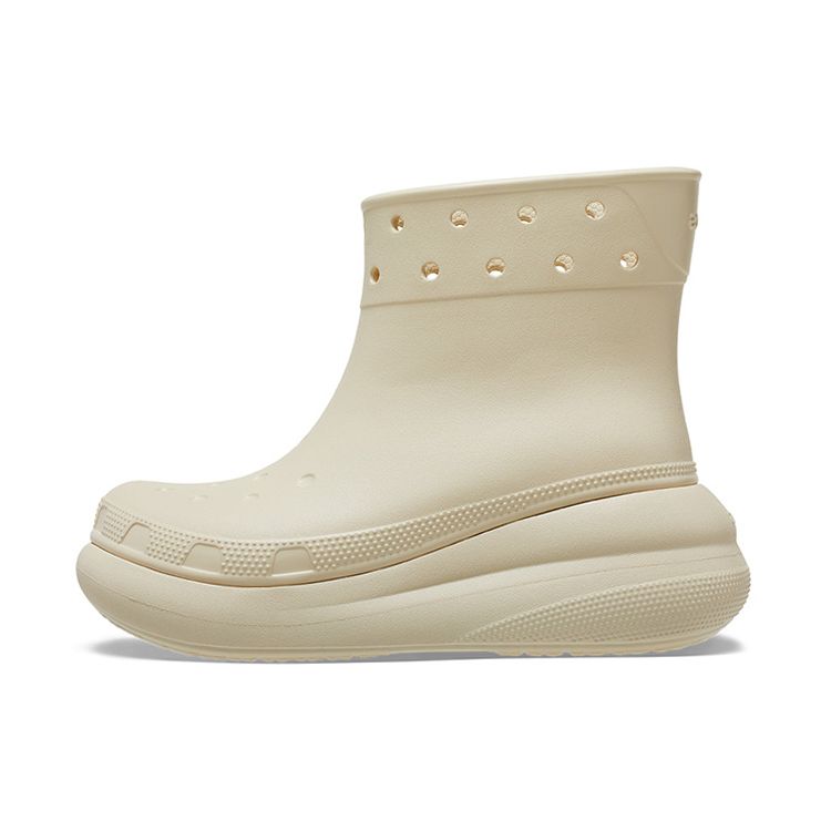 Crocs Classic Puff Outdoor Fashion Thick Sole Short Boots Women boots Off-White 207946-2Y2
