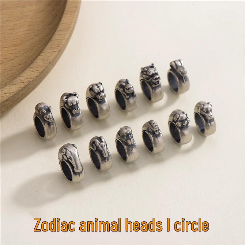 Chinese Zodiac Vintage Ring & Bead Birth Year Bracelet