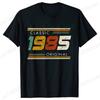 Fashion Birthday Gift for Men T-shirt Vintage Made in 1985 40th Birthday 40 Years Old Tops Summer Streetwear Short Sleeve Tees