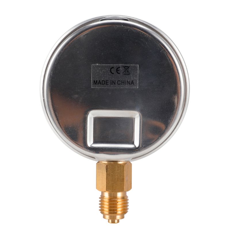Compound Pressure Vacuum Gauge Glycerine Filled -1/10Bar & -30*Hg 1/4 BSP Bottom Dropship