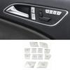 Car Seat Adjust Memory Unlock Button Cover Sticker for Mercedes Benz A B C E Class W204 W212 GLA X156 CLA C117 GLE 6 ML GL GLS