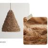 Hemp Rope Lampshade Tapered Woven Pendant Light Shades Rustic Boho Hand-woven Lamp Cover
