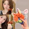 Fall/winter Plush Hair Bands Cute Cartoon Hair Bands Three-dimensional Cute Ears Headband Elastic Large Intestine Ring