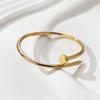 Women's Starry Sky Titanium Steel Bracelet: Fashionable, Simple, Diamond-Studded Nail Bangle, High-End Versatile Jewelry