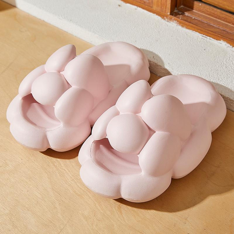 

Женские повседневные тапочки для ванной 2024 года, лето, новые, ЭВА, мягкая подошва, противоскользящие, износостойкие, универсальные, удобные, одинарные туфли 44-45 розовый