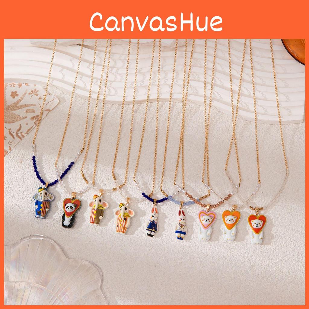 Cute Cartoon Animal Necklace With Enamel Coating For Men And Women Fashion Accessory