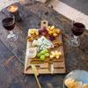 Plateau à fromage - LIVOO - MEC138 - Bois d'acacia FSC - 38 x 20 cm - 2 couteaux aimentés