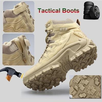 Military Combat Boots Men Outdoor Tactical Army Shoes Waterproof Camouflage Hunting Boots Non-slip Desert Boots Hiking Shoes for Men