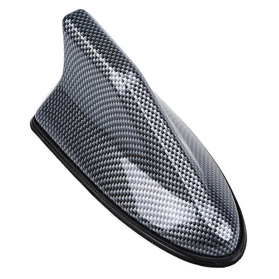 

1x Universal Carbon Fiber Look Shark Fin Roof Antenna Radio AM/FM Signal Aerial