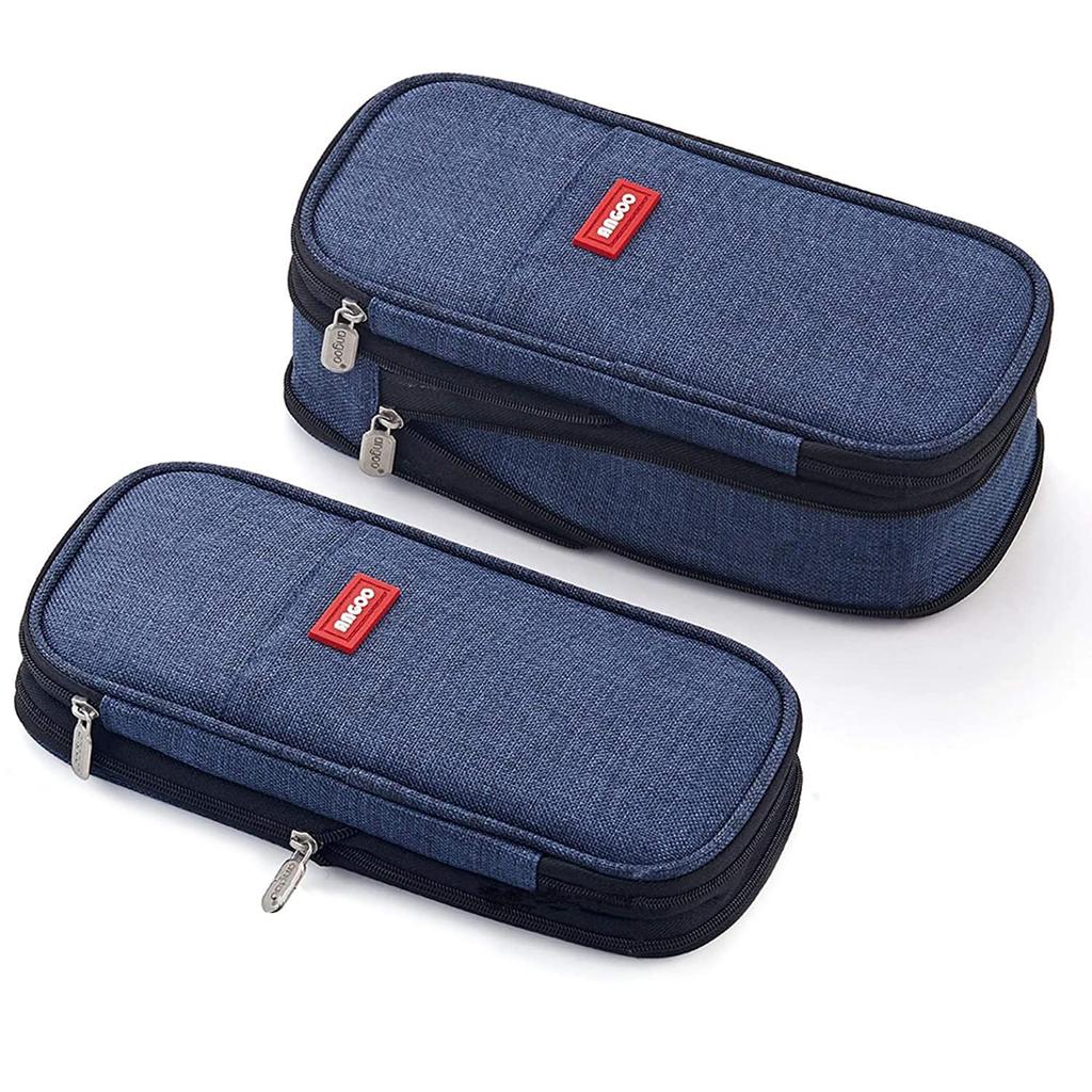 FAISHILAN Large Capacity Pencil Case with Multifunctional Tool Pencil Suitable for Junior High and College Boys and Office and Working Canvas with