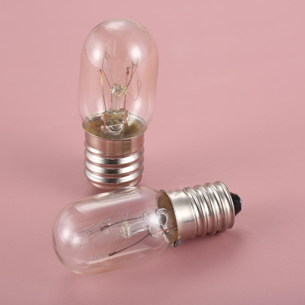 2Pcs 110V E14/E17 Sewing Machine LED Bulb Light Illuminate 15w 150lm Lamp for Singer Home Sewing Machine Push In Light Bulb Type