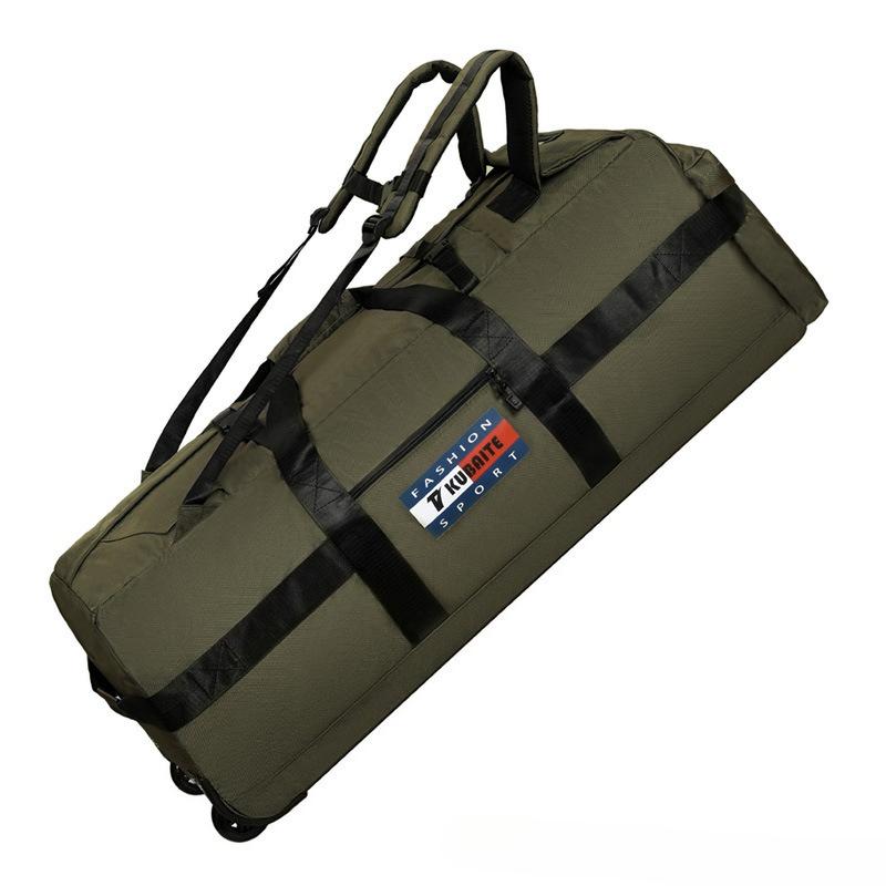 Borsa da Viaggio Super Capiente 85/95cm con Ruote, Traspirante, Impermeabile, Tessuto Oxford, Borsa da Bagaglio, Può Contenere Piumino, Portatile per il Tempo Libero, Pieghevole, Borsa da Campeggio